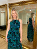 Load image into Gallery viewer, Suz - Green Leaf Print Maxi Dress