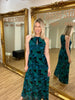 Load image into Gallery viewer, Suz - Green Leaf Print Maxi Dress